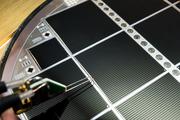 Wafer-bonded III-V / Si multi-junction solar cell with 30.2 percent efficiency. ©Fraunhofer ISE/A. Wekkeli