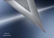 Needle with very sharp tip end (