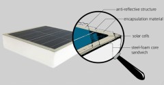 Principle of the vehicle-integrated PV modules for refrigerated semitrailers developped by Fraunhofer ISE. ©Fraunhofer ISE