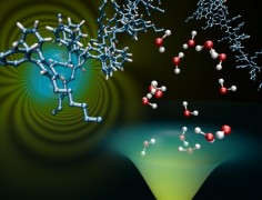 Charges in organic semiconductors can be trapped by either oxygen or water molecules. © D. Andrienko, MPI-P