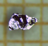 Single crystal of the material manganese bismuth telluride, almost one millimeter in length. It is the first antiferromagnetic topological insulator the first antiferromagnetic topological insulator. Photo: A. Isaeva, TU Dresden/IFW Dresden